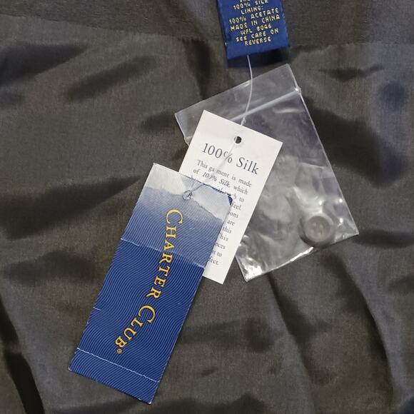 Charter Club Women's Size 14 Greenish Brown Midi Wrap Skirt 100% Silk NWT $65 - Picture 3 of 9